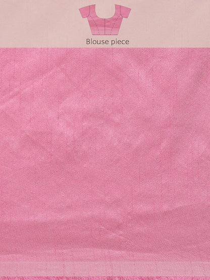 all about you Pink Floral Organza Saree