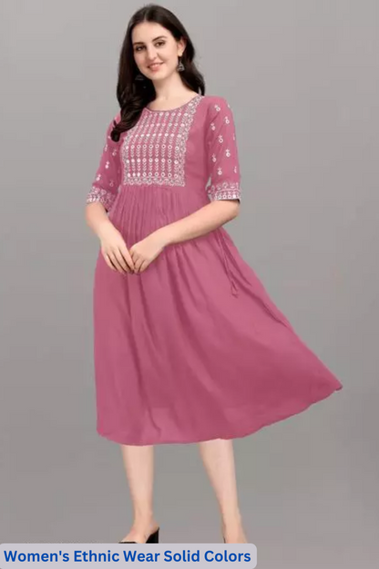 An Amazing Range Of Women's Ethnic Wear In Soft And Solid Colors