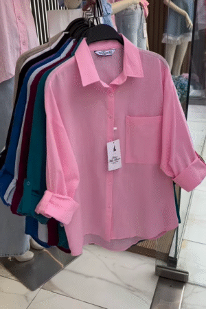 Lightweight Button-Up Shirt (Multiple Colors)