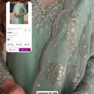 👗 Women Cotton Blend Kurta Pant Set – Only ₹300!