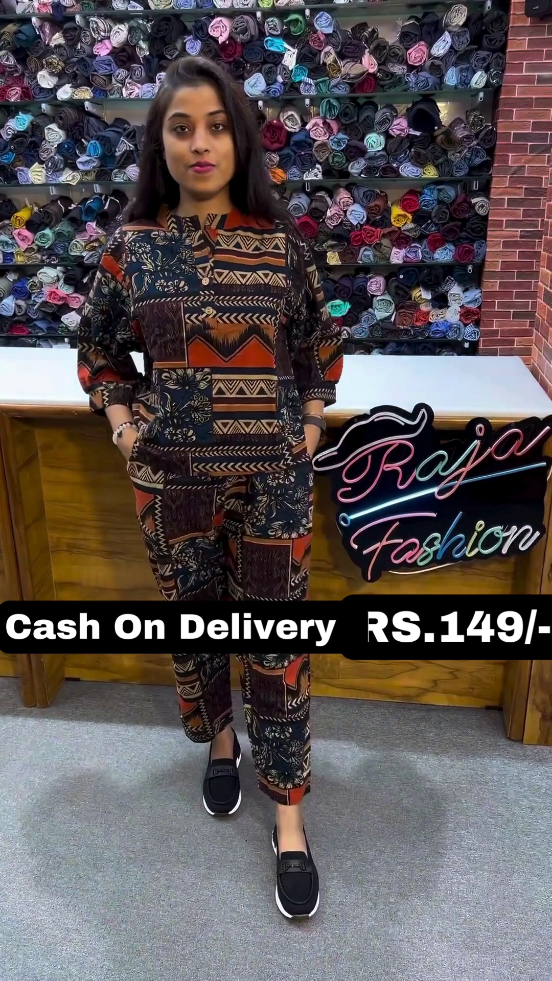 Tarrent hunt_ modern_ rayon printpack of to nightsuit with t-shirt & pajama for girls/womens - Image 5