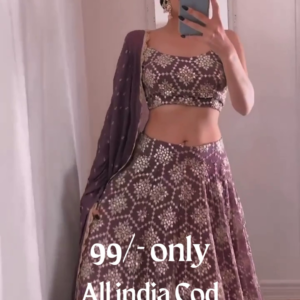💜 Purple Reign! Get this stunning lehenga set