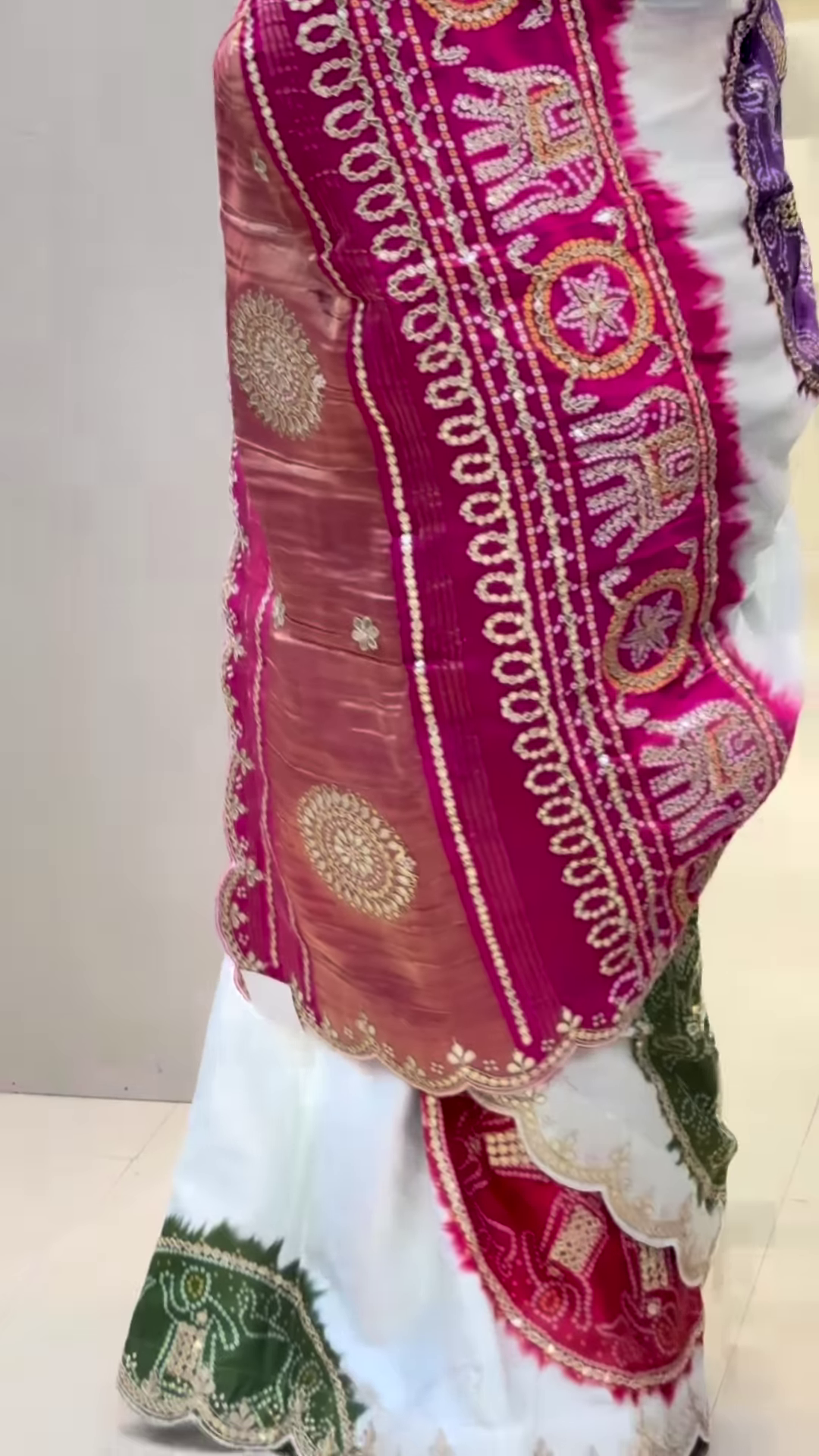 Radiant Love – Karwa Chauth Glow Saree - Image 3