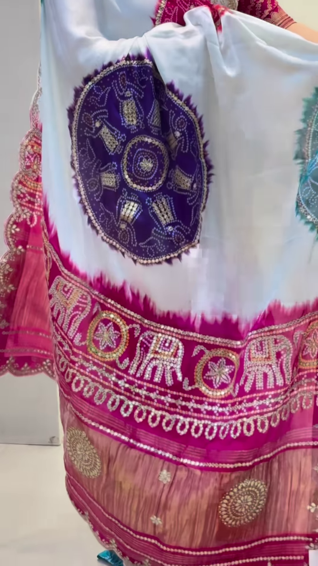 Radiant Love – Karwa Chauth Glow Saree - Image 6
