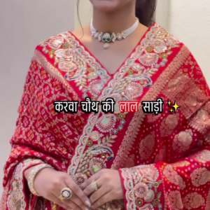 The Eternal Love Saree – Karwa Chauth Classic